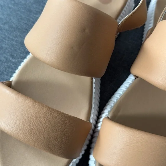 NWOT Sorel Ona Streetworks Go to Flat Sandals Women Honest Beige Sea Salt - Picture 7 of 11